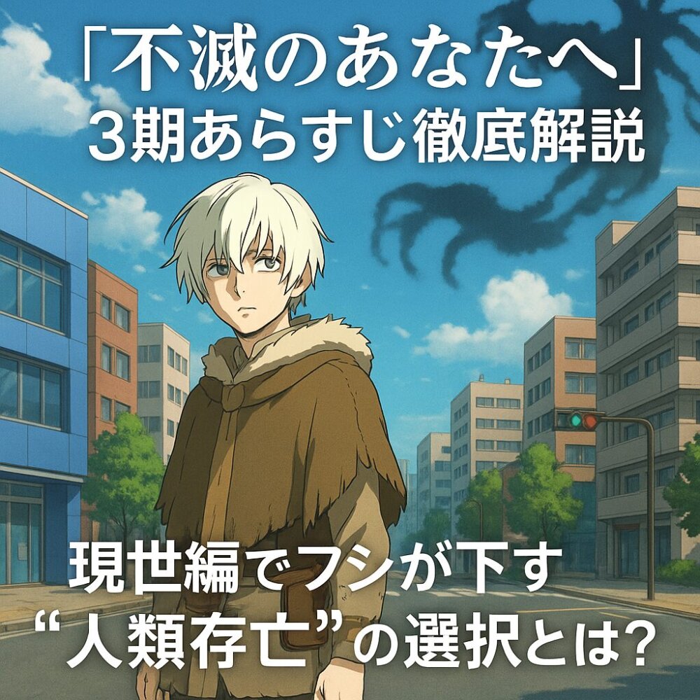 『不滅のあなたへ』3期あらすじ徹底解説、現世編でフシが下す“人類存亡”の選択とは？ | アニメLOVE