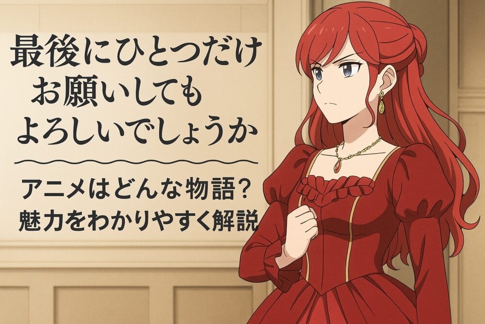 最後にひとつだけお願いしてもよろしいでしょうか